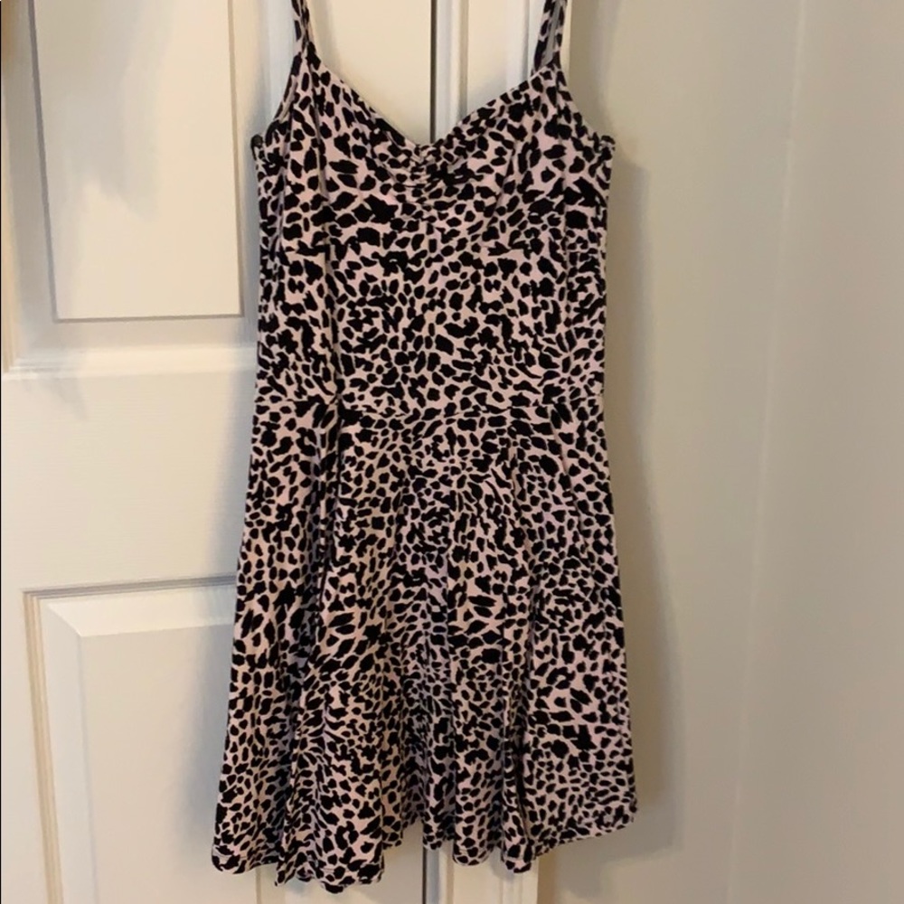Pink and black leopard dress from Urban Outfitters